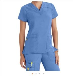 Ceil blue scrub top